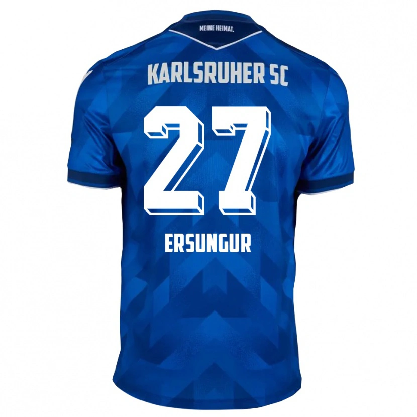 Danxen Męski Ali-Eren Ersungur #27 Niebiesko Biały Domowa Koszulka 2025/26 Koszulki Klubowe
