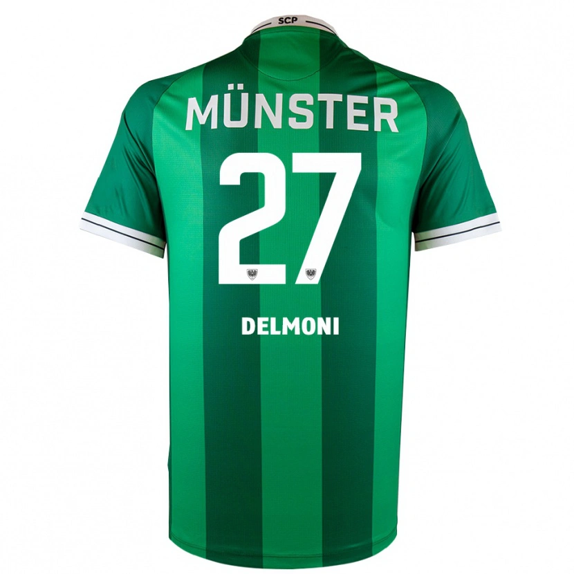 Danxen Męski Adrian Delmoni #27 Zielono Biały Domowa Koszulka 2025/26 Koszulki Klubowe