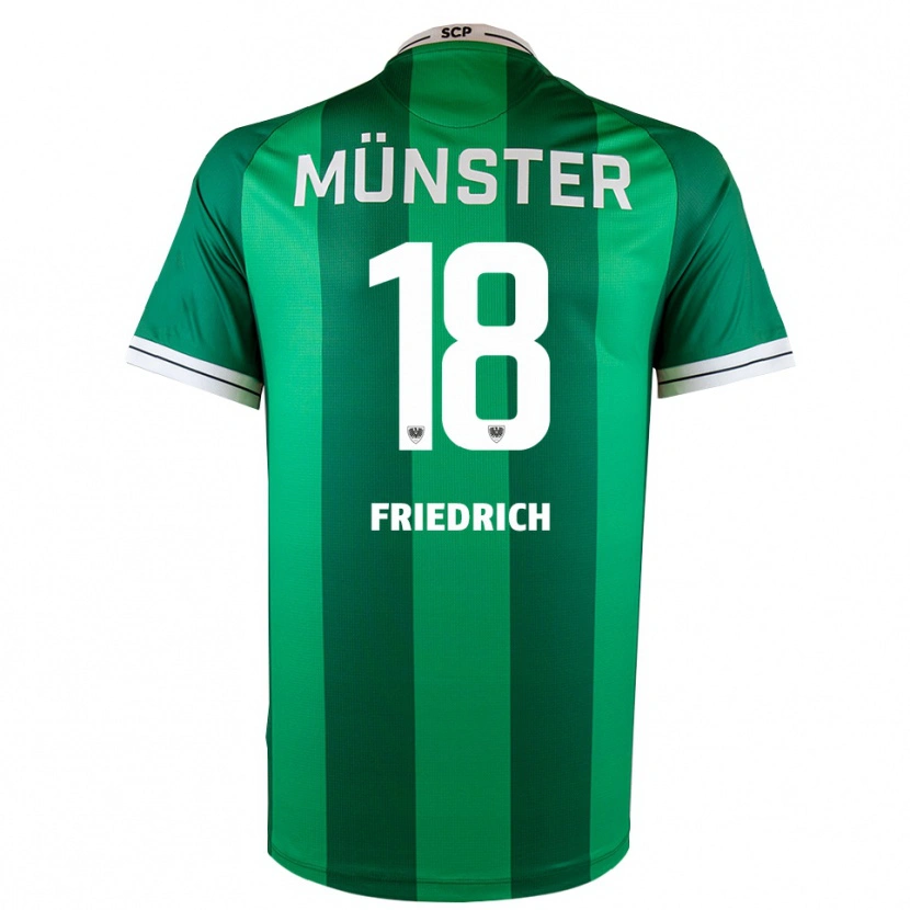 Danxen Męski Alexander Friedrich #18 Zielono Biały Domowa Koszulka 2025/26 Koszulki Klubowe