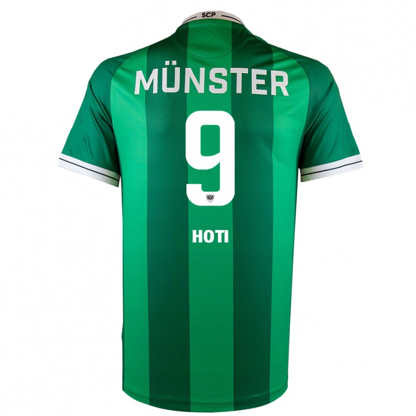Danxen Męski Arbnor Hoti #9 Zielono Biały Domowa Koszulka 2025/26 Koszulki Klubowe