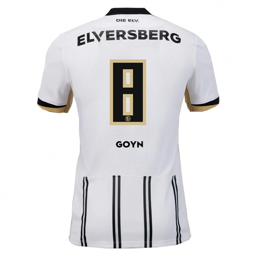 Danxen Męski Melina Goyn #8 Biało Czarny Domowa Koszulka 2025/26 Koszulki Klubowe