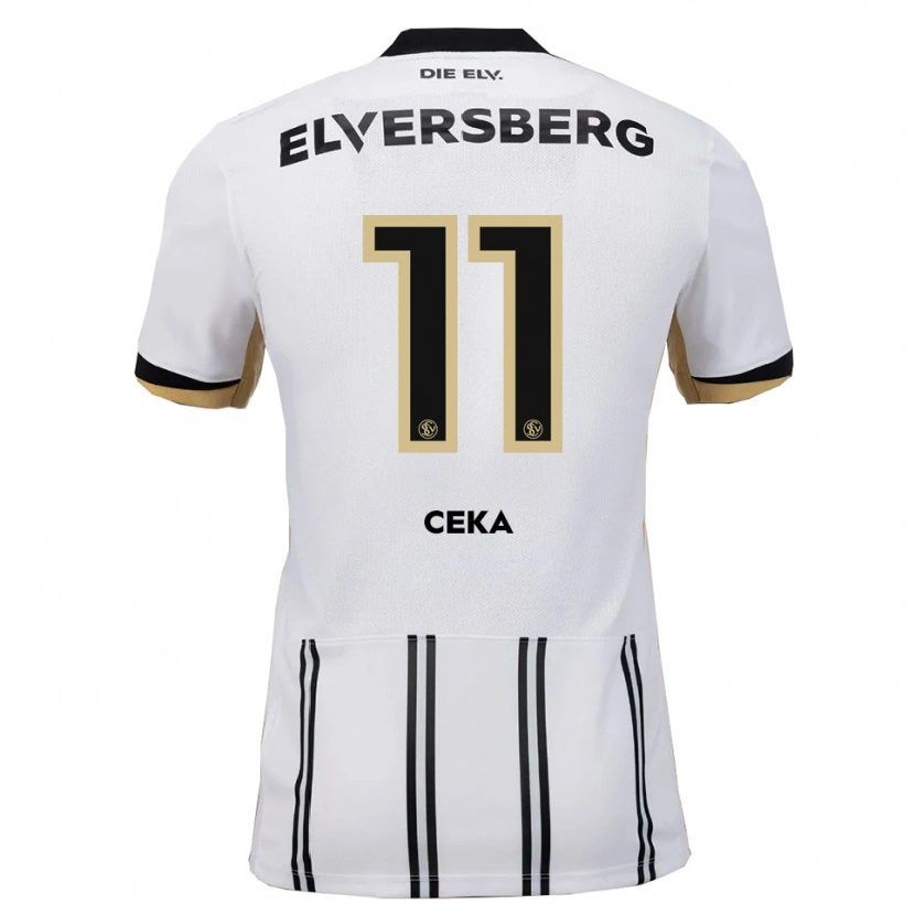 Danxen Męski Jason Ceka #11 Biało Czarny Domowa Koszulka 2025/26 Koszulki Klubowe