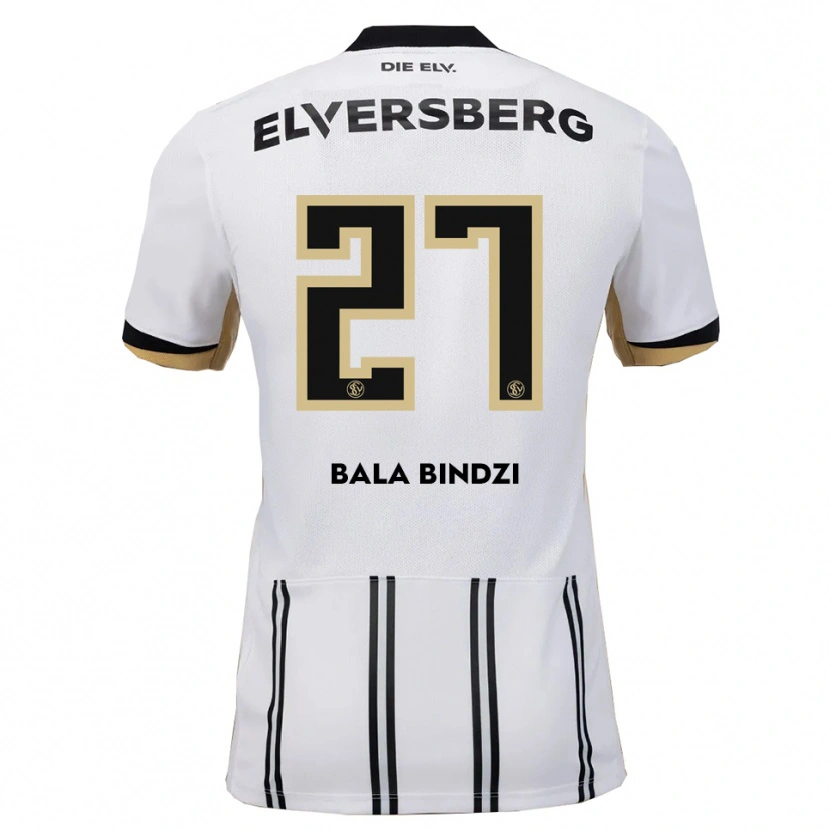 Danxen Męski Corneille Bala Bindzi #27 Biało Czarny Domowa Koszulka 2025/26 Koszulki Klubowe