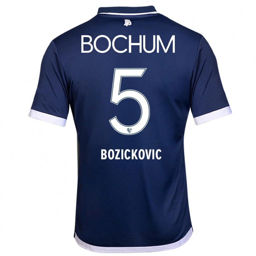 Danxen Męski Niko Bozickovic #5 Granatowo Biały Domowa Koszulka 2025/26 Koszulki Klubowe