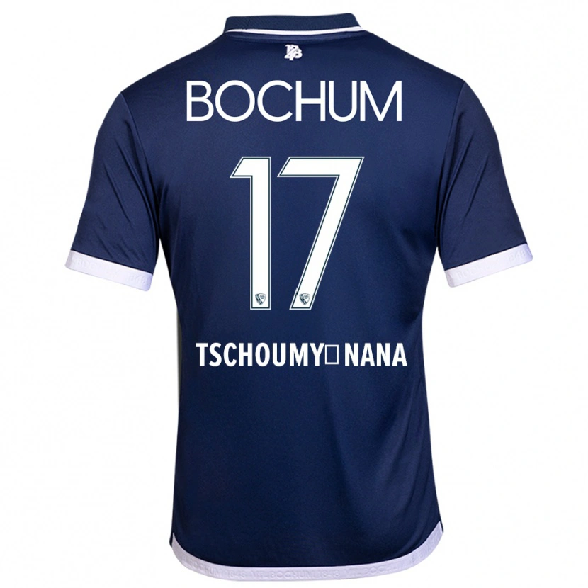 Danxen Męski Daryl Tschoumy-Nana #17 Granatowo Biały Domowa Koszulka 2025/26 Koszulki Klubowe