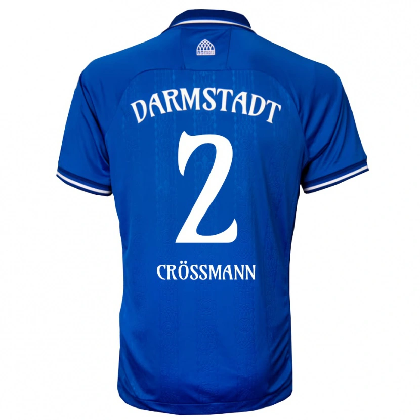 Danxen Męski Elias Crößmann #2 Niebiesko Biały Domowa Koszulka 2025/26 Koszulki Klubowe
