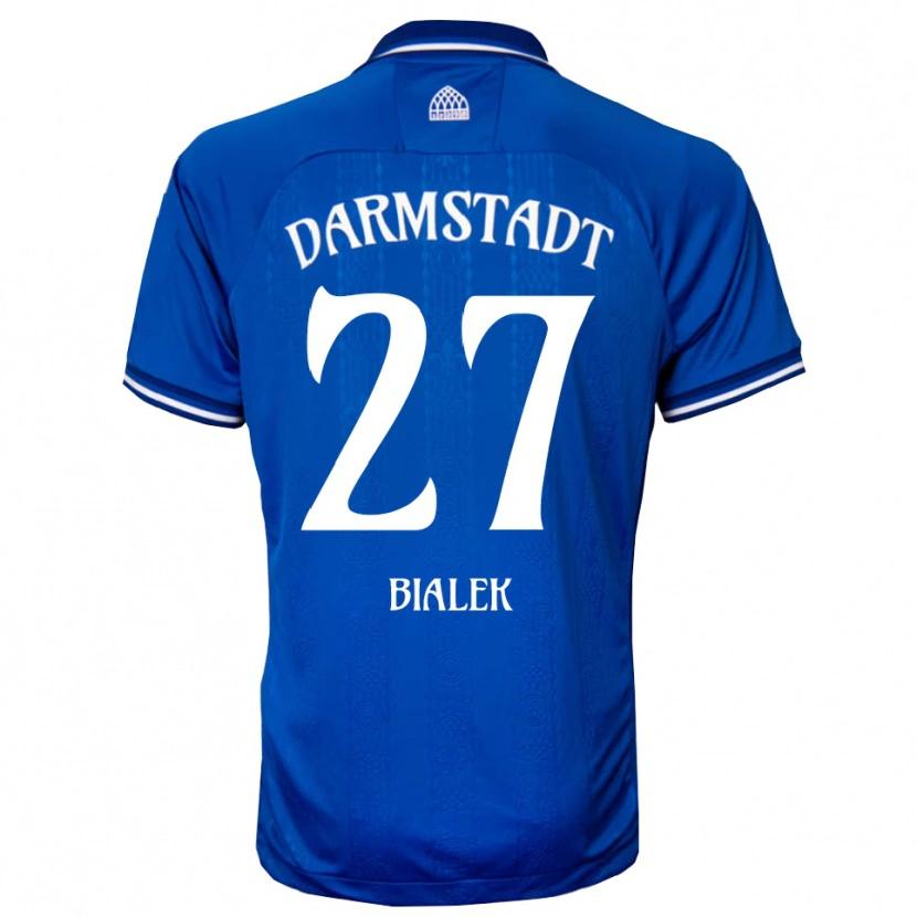 Danxen Męski Bartosz Bialek #27 Niebiesko Biały Domowa Koszulka 2025/26 Koszulki Klubowe