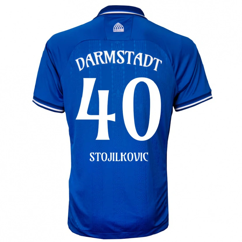 Danxen Męski Filip Stojilkovic #40 Niebiesko Biały Domowa Koszulka 2025/26 Koszulki Klubowe