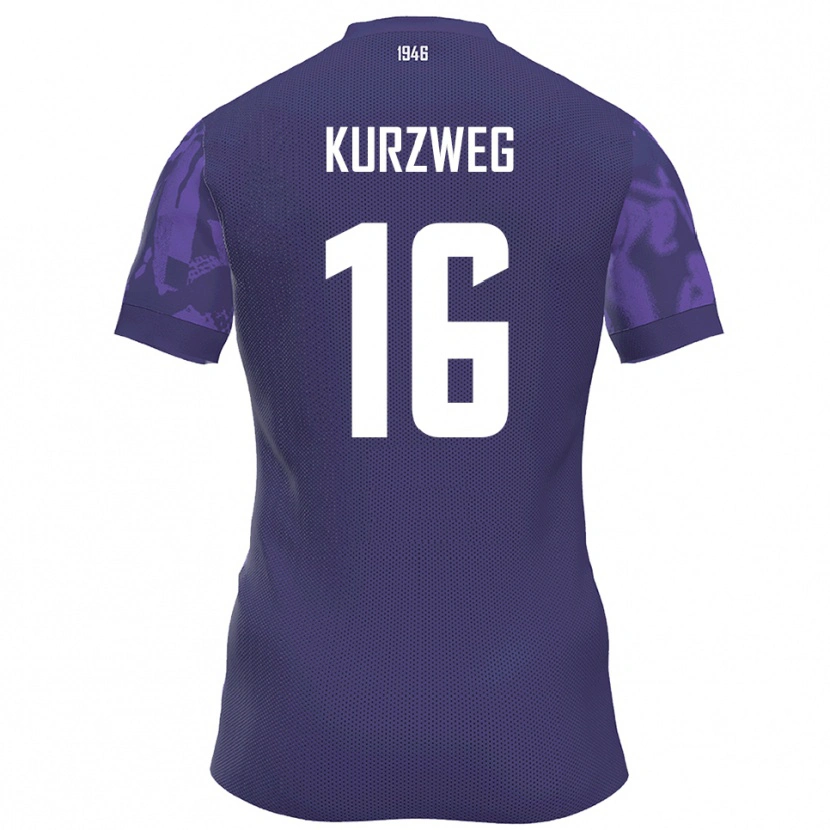 Danxen Męski Cedric Kurzweg #16 Fioletowo Biały Domowa Koszulka 2025/26 Koszulki Klubowe