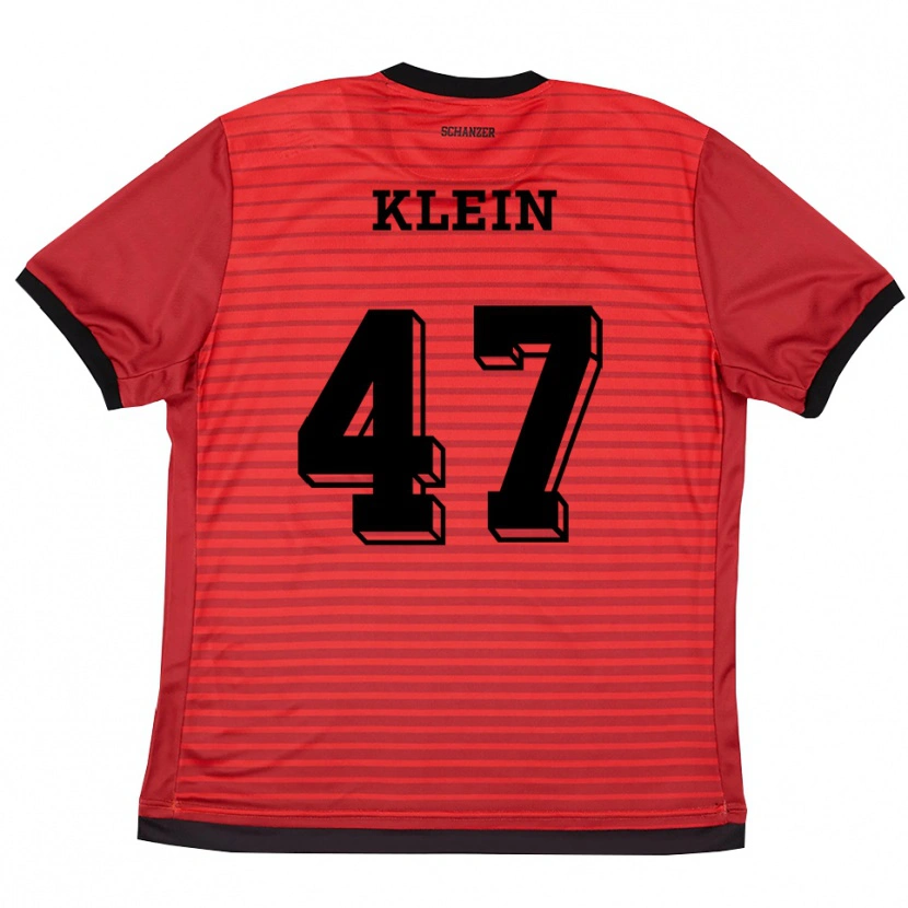 Danxen Męski David Klein #47 Czerwono Czarny Domowa Koszulka 2025/26 Koszulki Klubowe