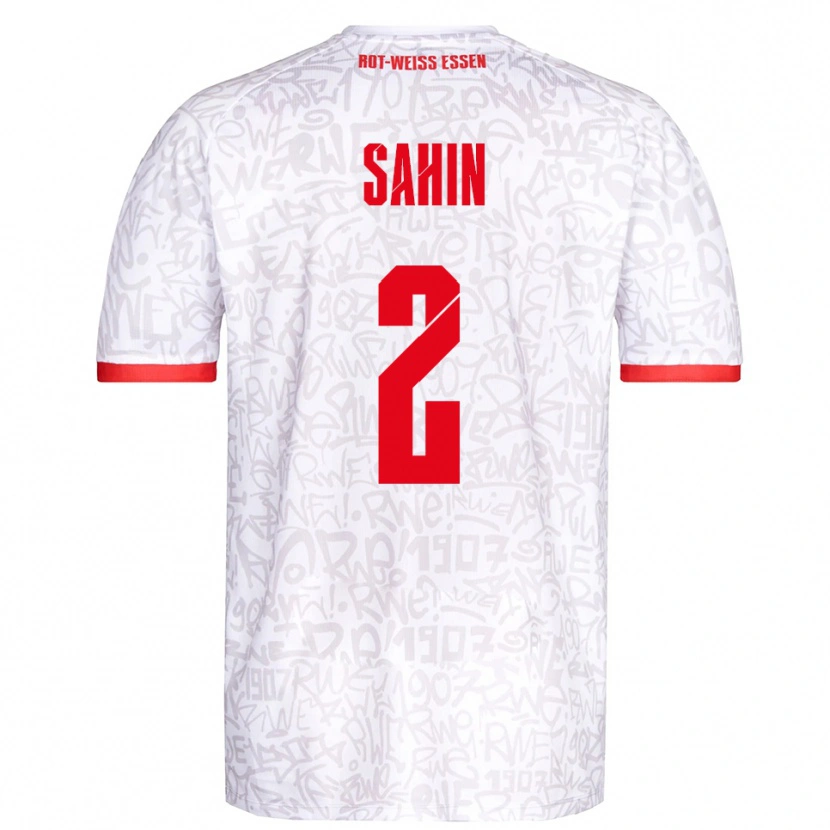 Danxen Męski Can Sahin #2 Biało Czerwony Domowa Koszulka 2025/26 Koszulki Klubowe