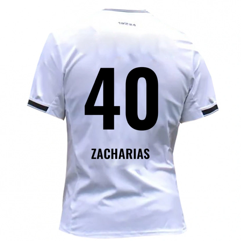Danxen Męski Marlon Zacharias #40 Biało Czerwony Domowa Koszulka 2025/26 Koszulki Klubowe