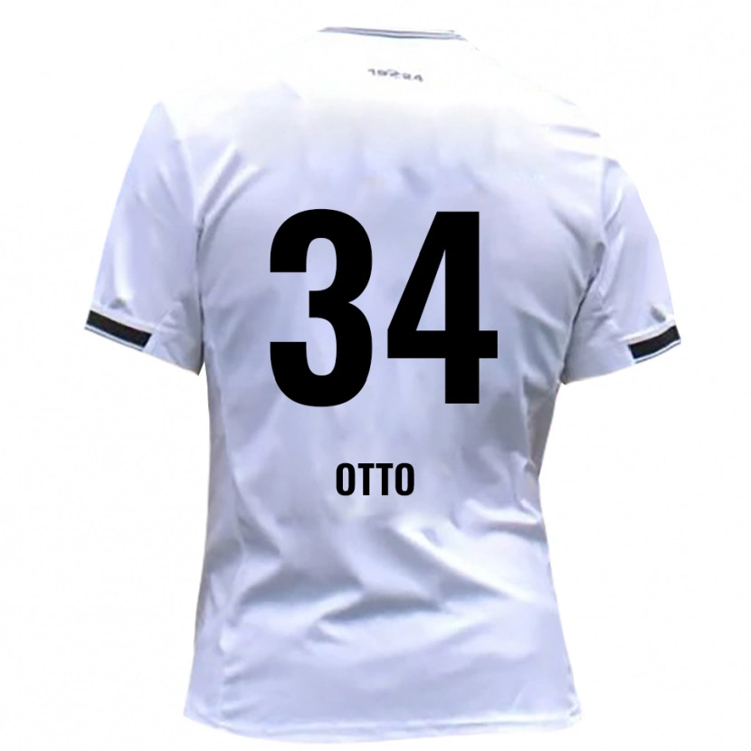 Danxen Męski Fynn Otto #34 Biało Czerwony Domowa Koszulka 2025/26 Koszulki Klubowe