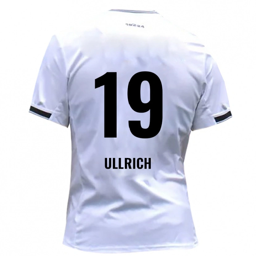 Danxen Męski Nikita Ullrich #19 Biało Czerwony Domowa Koszulka 2025/26 Koszulki Klubowe