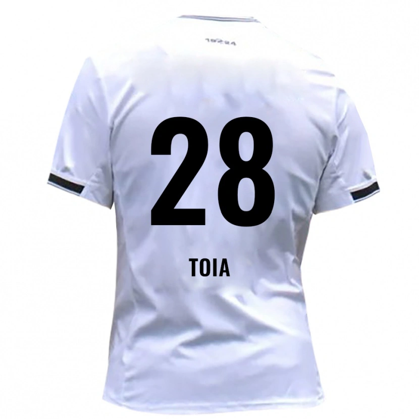 Danxen Męski Alessandro Toia #28 Biało Czerwony Domowa Koszulka 2025/26 Koszulki Klubowe