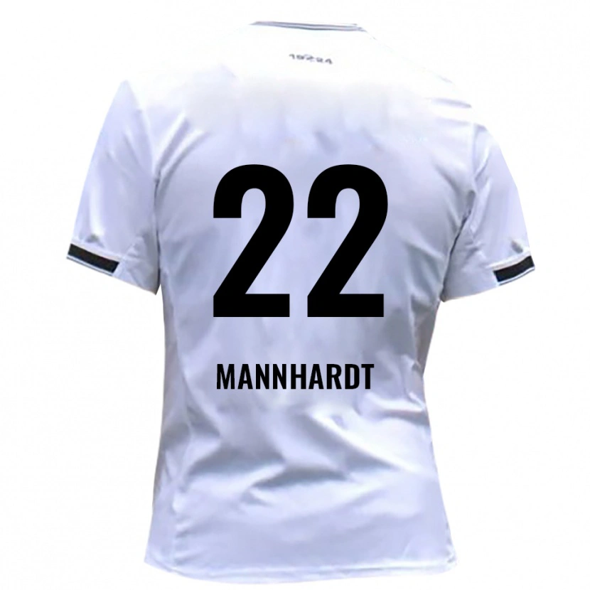 Danxen Męski Marco Mannhardt #22 Biało Czerwony Domowa Koszulka 2025/26 Koszulki Klubowe