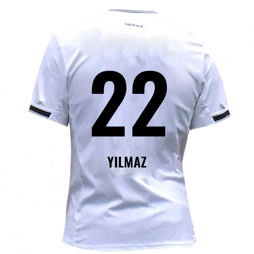 Danxen Męski Furkan Yilmaz #22 Biało Czerwony Domowa Koszulka 2025/26 Koszulki Klubowe