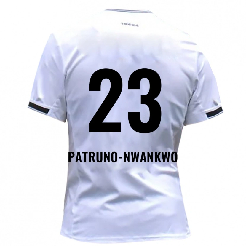 Danxen Męski Josiah Patruno-Nwankwo #23 Biało Czerwony Domowa Koszulka 2025/26 Koszulki Klubowe