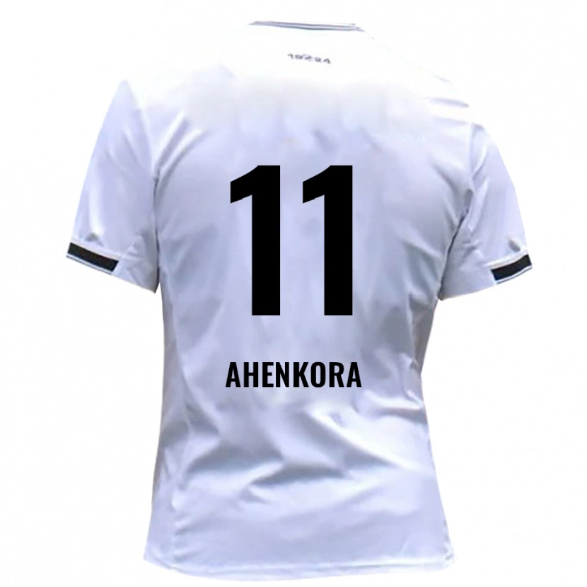 Danxen Męski Louis Ahenkora #11 Biało Czerwony Domowa Koszulka 2025/26 Koszulki Klubowe