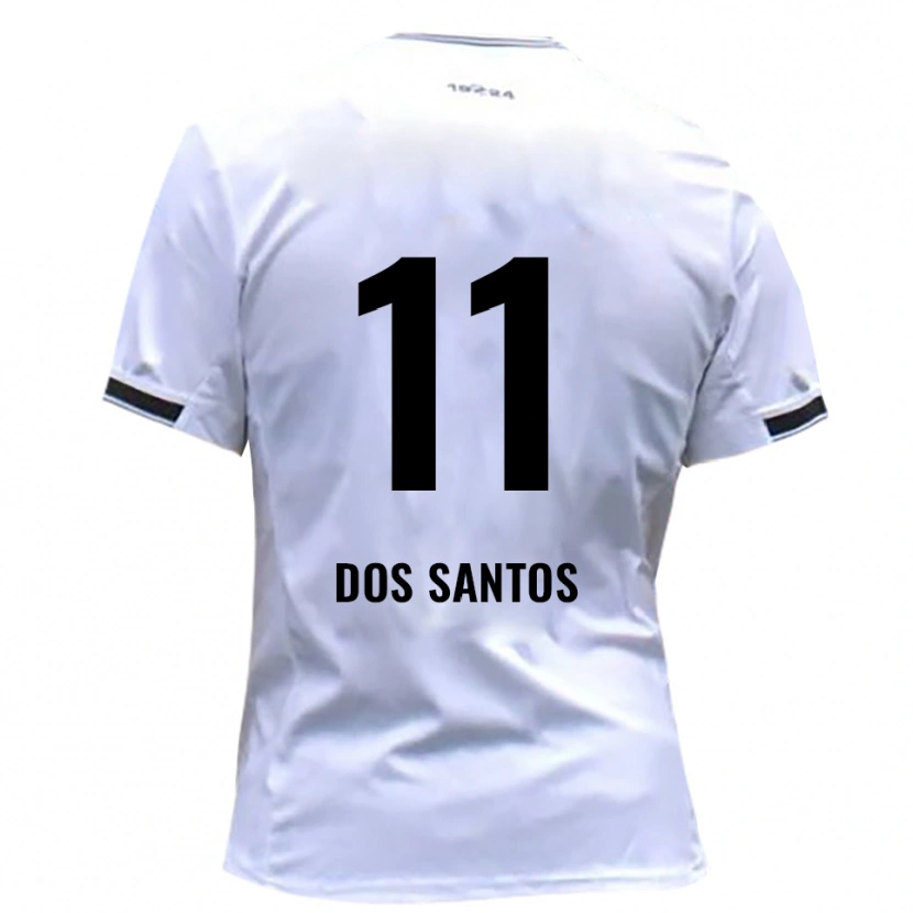Danxen Męski Samuel Dos Santos #11 Biało Czerwony Domowa Koszulka 2025/26 Koszulki Klubowe