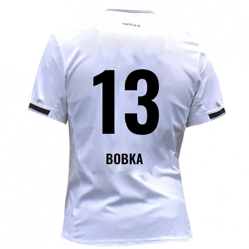 Danxen Męski Matti Bobka #13 Biało Czerwony Domowa Koszulka 2025/26 Koszulki Klubowe