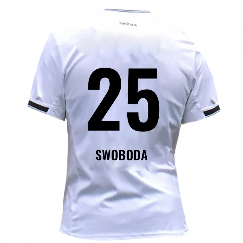 Danxen Męski Maurice Swoboda #25 Biało Czerwony Domowa Koszulka 2025/26 Koszulki Klubowe