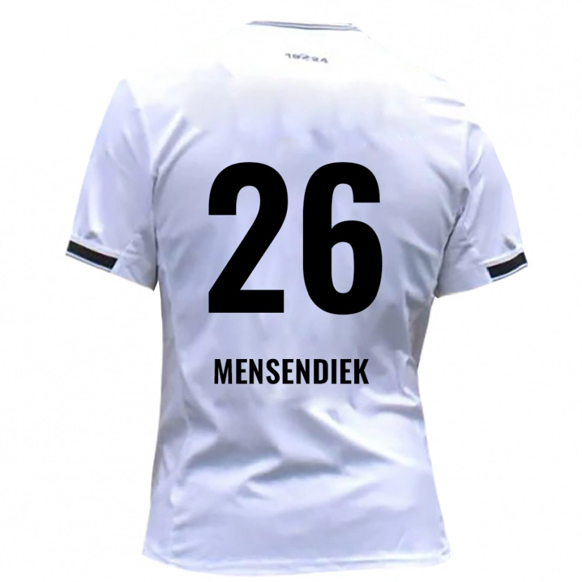 Danxen Męski Luis Mensendiek #26 Biało Czerwony Domowa Koszulka 2025/26 Koszulki Klubowe