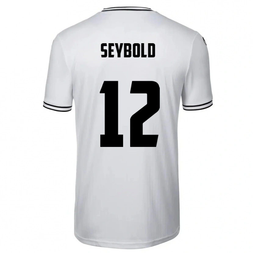 Danxen Męski Marvin Seybold #12 Biało Czarny Domowa Koszulka 2025/26 Koszulki Klubowe