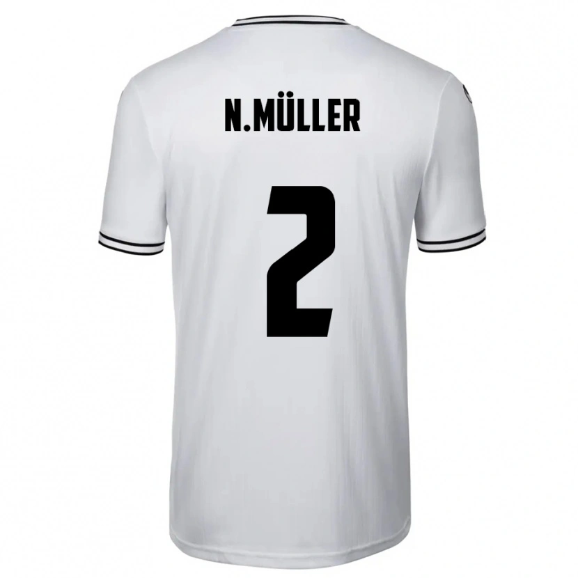 Danxen Męski Nico Müller #2 Biało Czarny Domowa Koszulka 2025/26 Koszulki Klubowe
