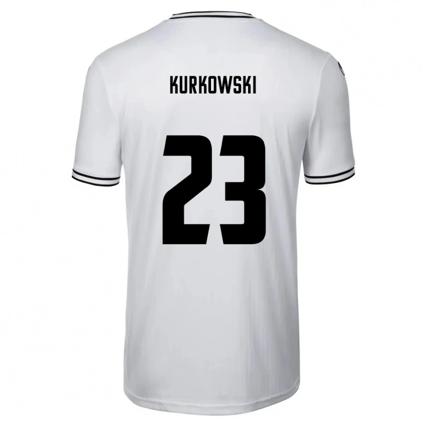 Danxen Męski Hannes Kurkowski #23 Biało Czarny Domowa Koszulka 2025/26 Koszulki Klubowe