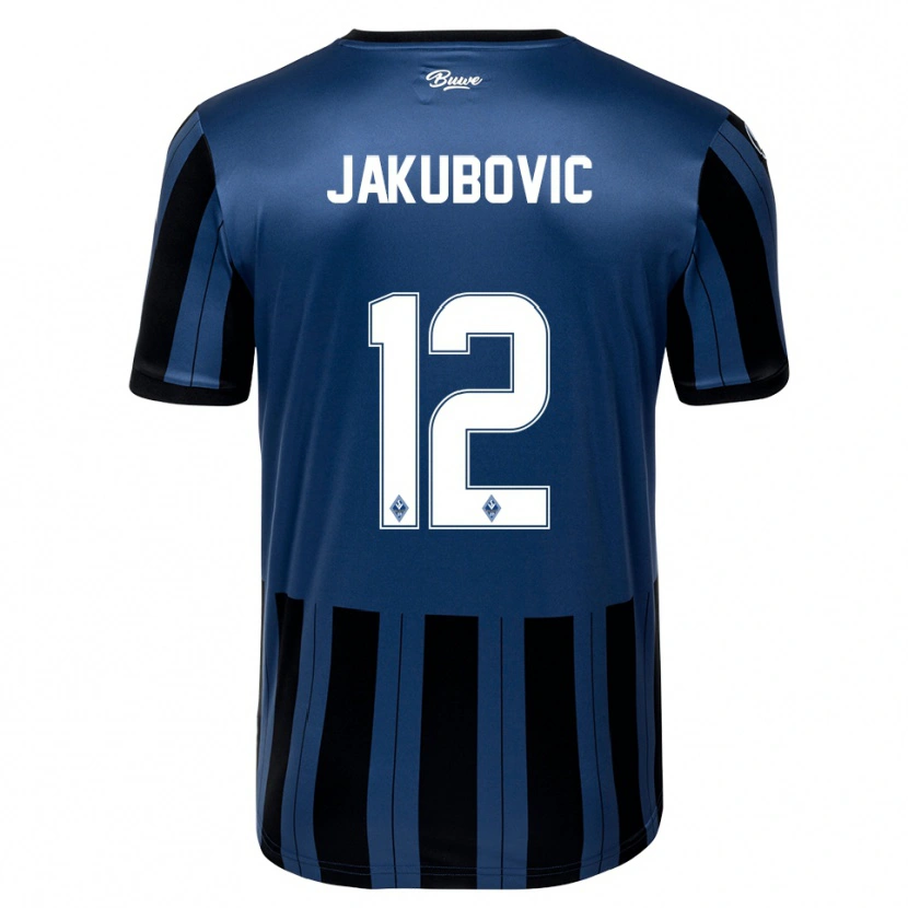 Danxen Męski Harun Jakubovic #12 Niebiesko Szaro Czarny Domowa Koszulka 2025/26 Koszulki Klubowe