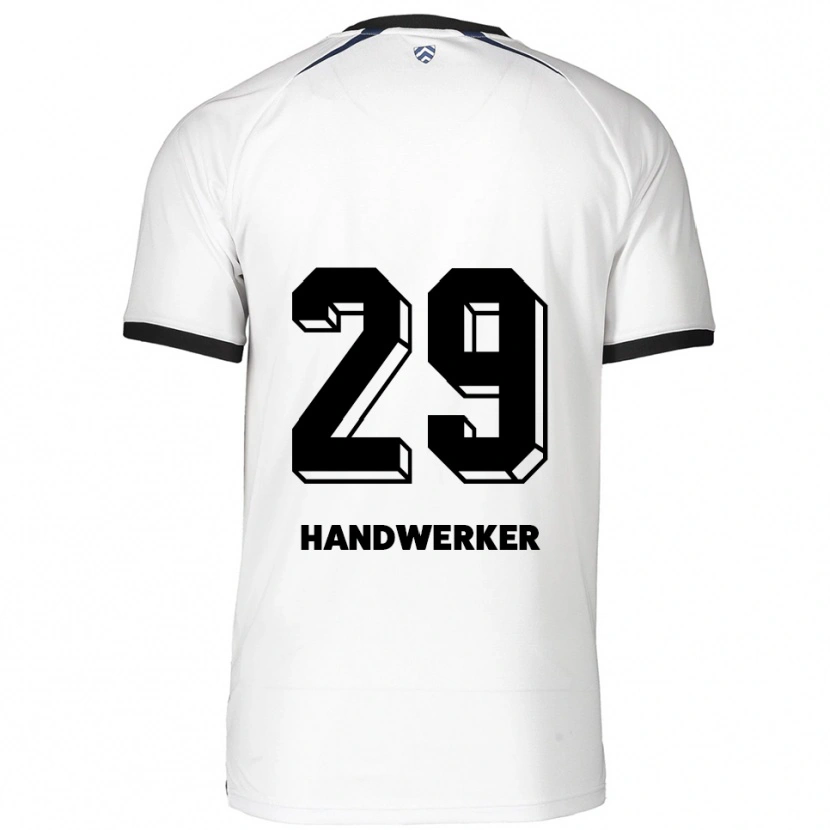 Danxen Męski Tim Handwerker #29 Biało Czarny Wyjazdowa Koszulka 2025/26 Koszulki Klubowe
