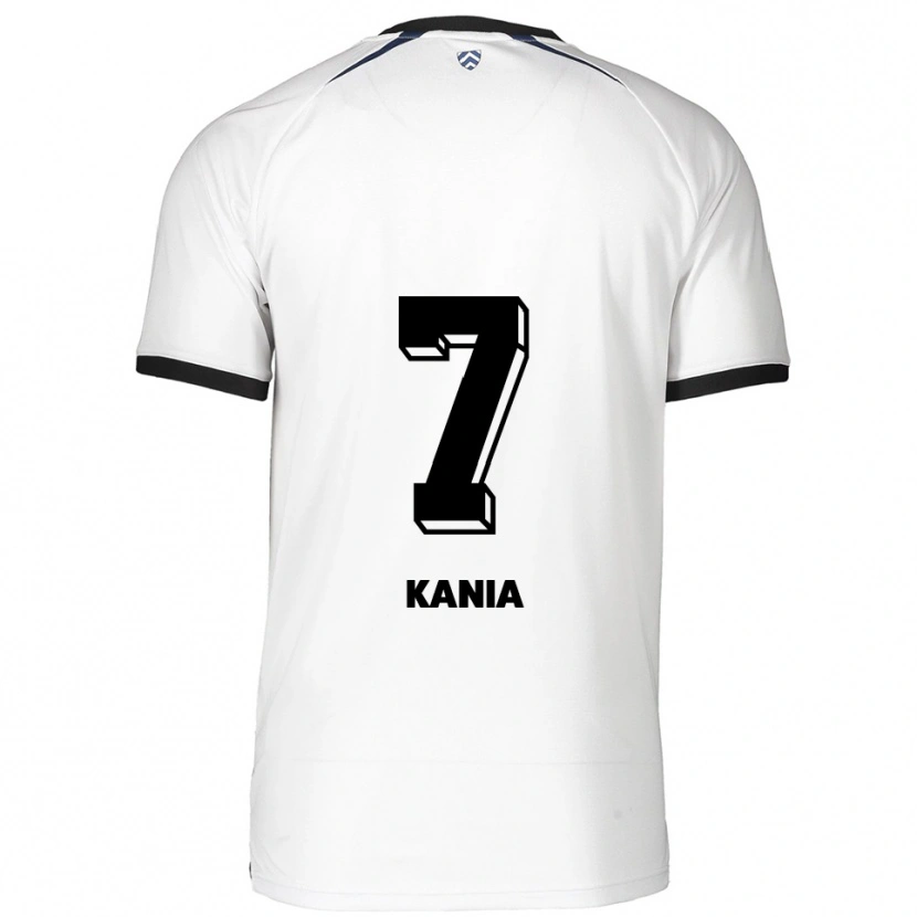 Danxen Męski Julian Kania #7 Biało Czarny Wyjazdowa Koszulka 2025/26 Koszulki Klubowe