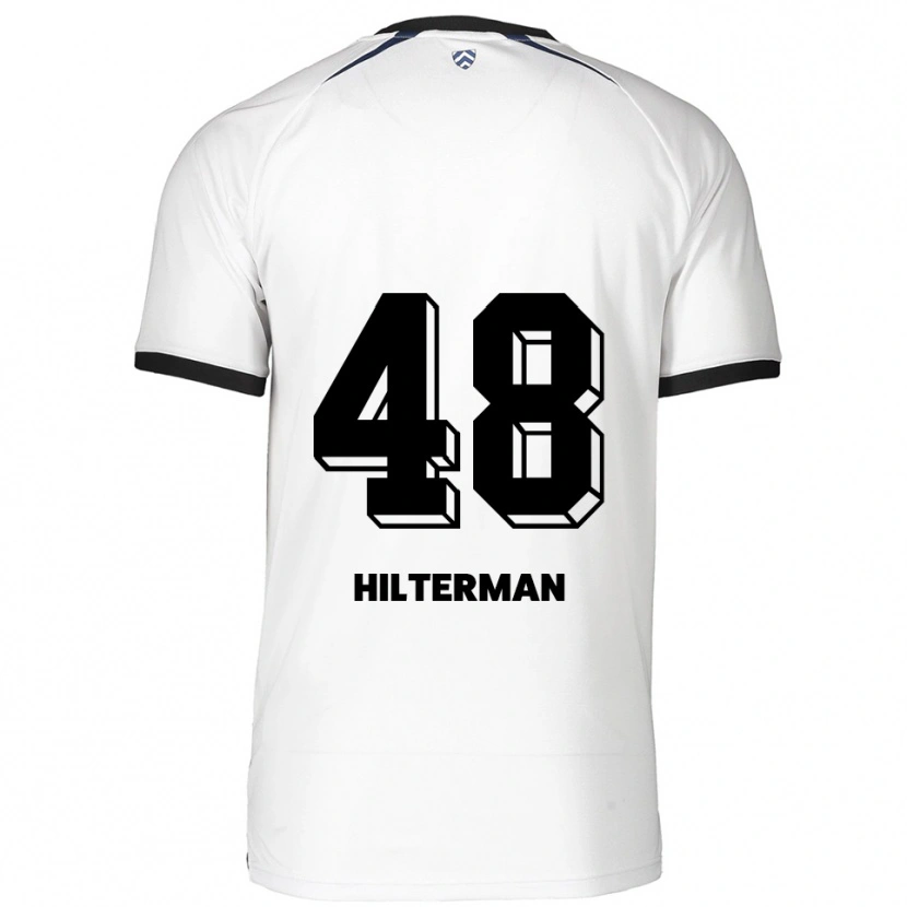 Danxen Męski Jeredy Hilterman #48 Biało Czarny Wyjazdowa Koszulka 2025/26 Koszulki Klubowe