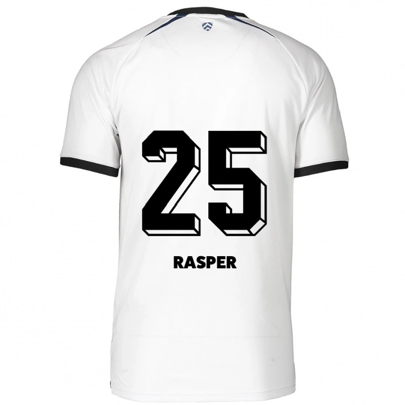 Danxen Męski Christopher Rasper #25 Biało Czarny Wyjazdowa Koszulka 2025/26 Koszulki Klubowe