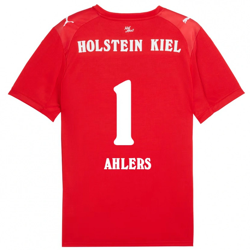 Danxen Męski Noah Ahlers #1 Czerwono Niebieski Wyjazdowa Koszulka 2025/26 Koszulki Klubowe