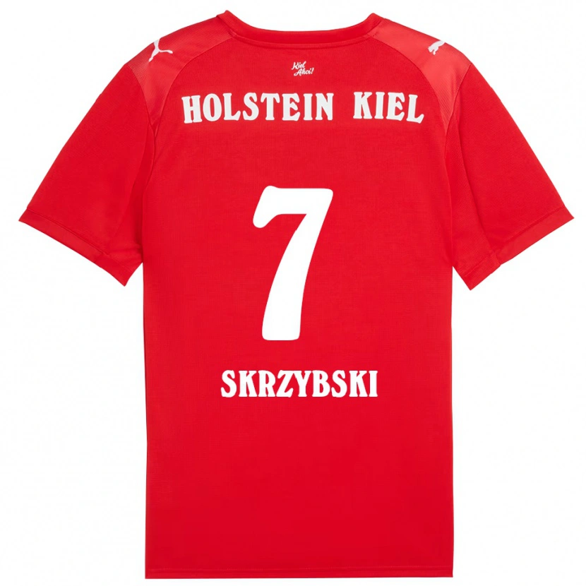 Danxen Męski Steven Skrzybski #7 Czerwono Niebieski Wyjazdowa Koszulka 2025/26 Koszulki Klubowe