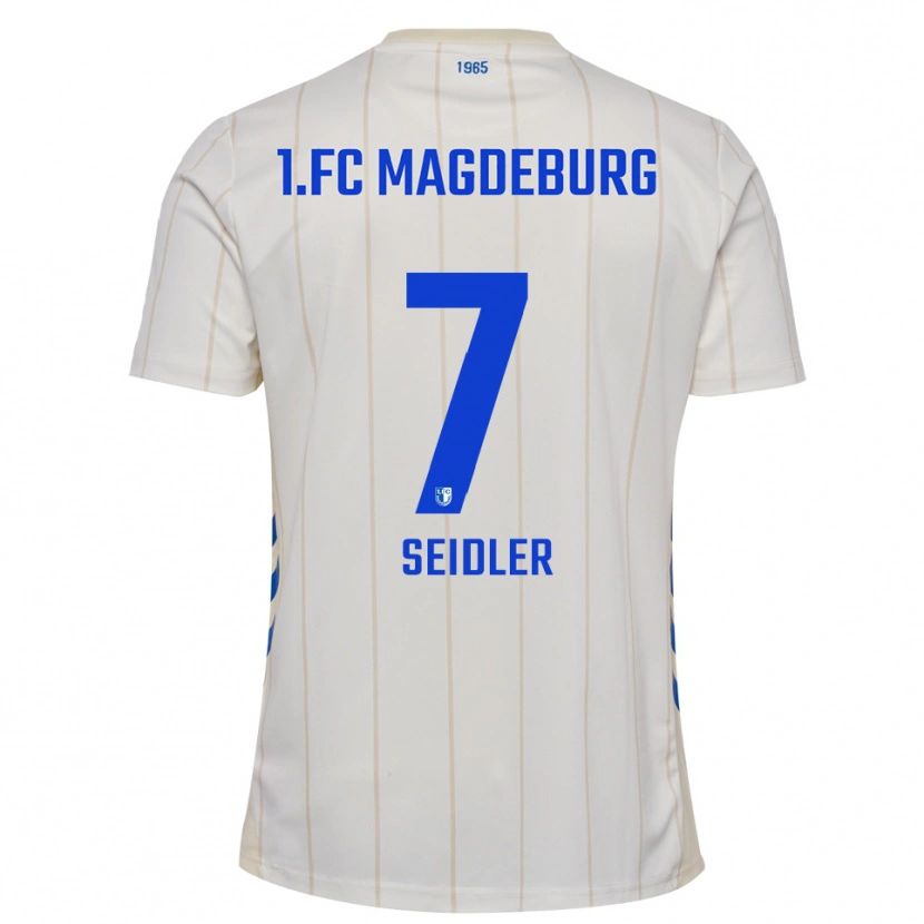 Danxen Męski Wiebke Seidler #7 Biało Niebieski Wyjazdowa Koszulka 2025/26 Koszulki Klubowe