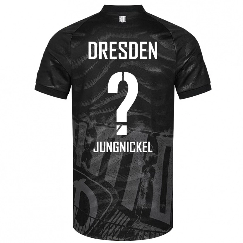 Danxen Męski Lars Jungnickel #0 Czarno Szary Wyjazdowa Koszulka 2025/26 Koszulki Klubowe