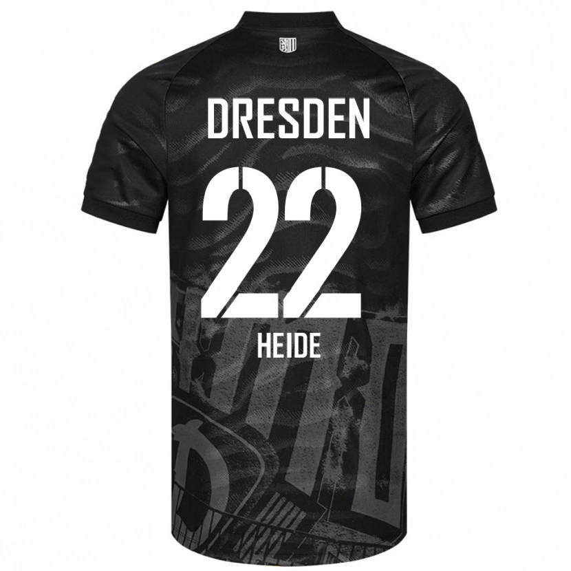 Danxen Męski Pepe Heide #22 Czarno Szary Wyjazdowa Koszulka 2025/26 Koszulki Klubowe