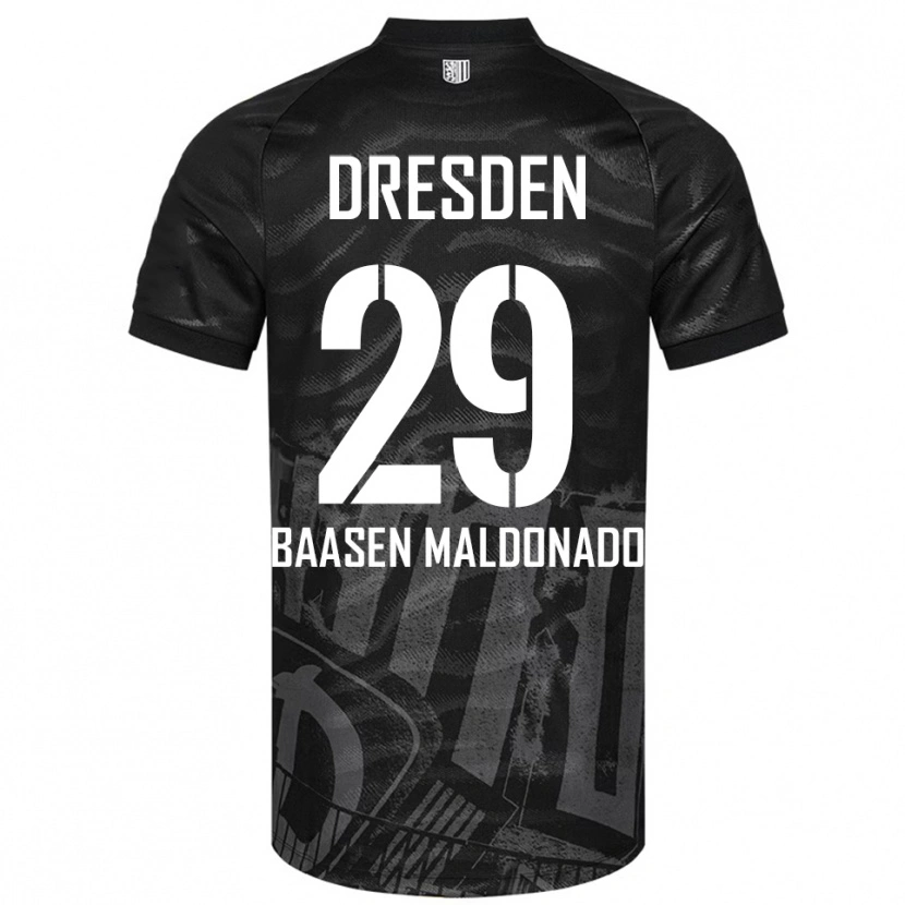 Danxen Męski Luis Baasen Maldonado #29 Czarno Szary Wyjazdowa Koszulka 2025/26 Koszulki Klubowe