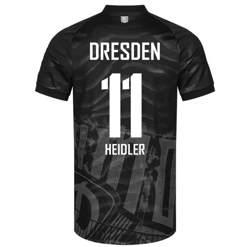 Danxen Męski Liam Heidler #11 Czarno Szary Wyjazdowa Koszulka 2025/26 Koszulki Klubowe