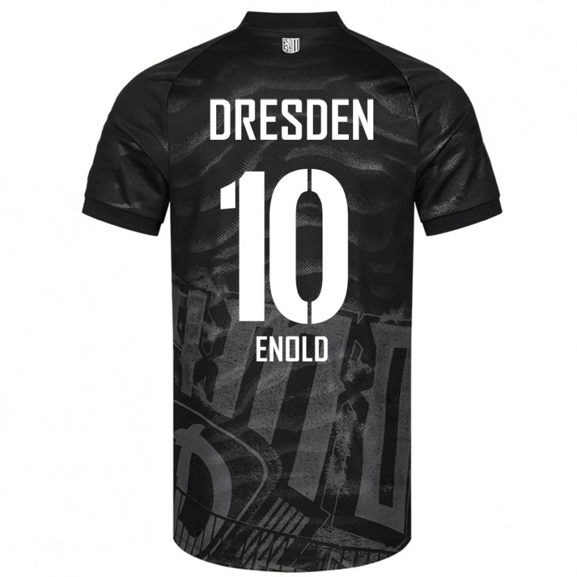 Danxen Męski Quentin Enold #10 Czarno Szary Wyjazdowa Koszulka 2025/26 Koszulki Klubowe