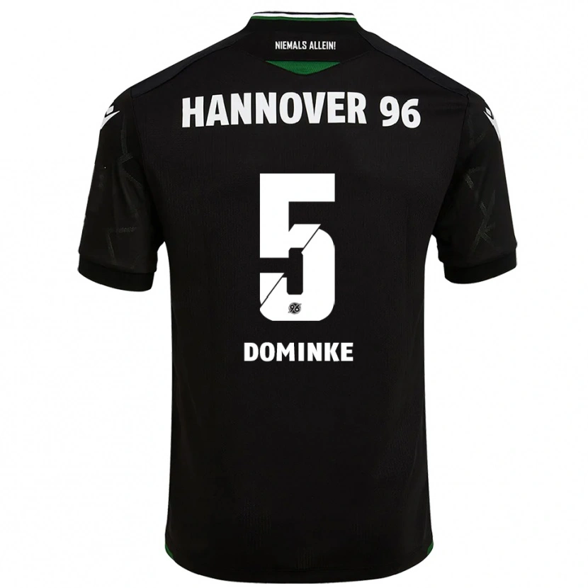 Danxen Męski Lukas Dominke #5 Czarno Zielony Wyjazdowa Koszulka 2025/26 Koszulki Klubowe