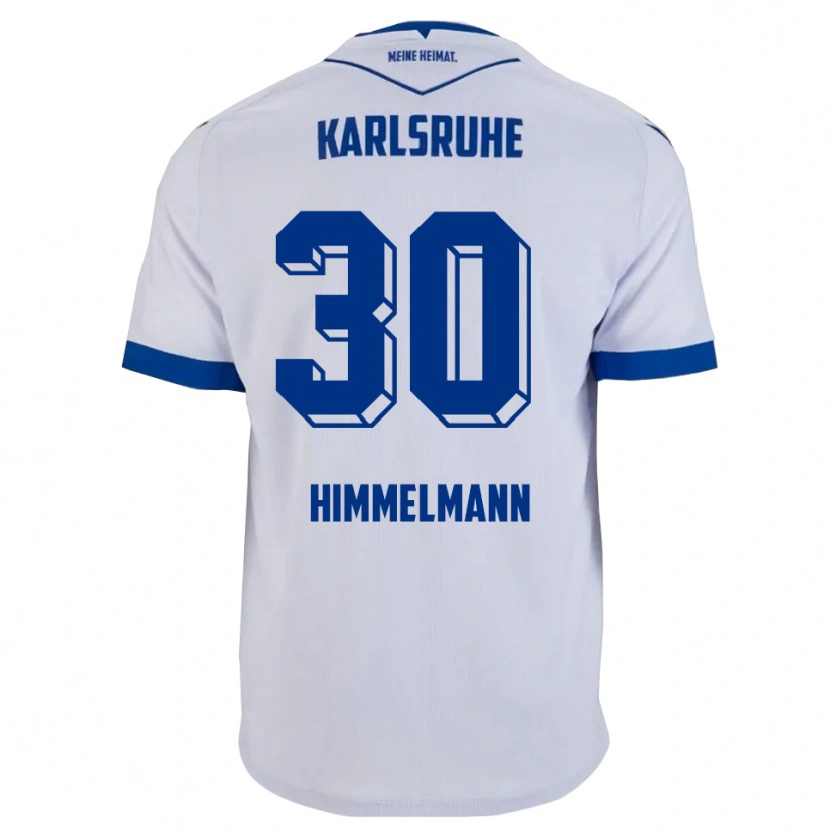 Danxen Męski Robin Himmelmann #30 Biało Niebieski Wyjazdowa Koszulka 2025/26 Koszulki Klubowe