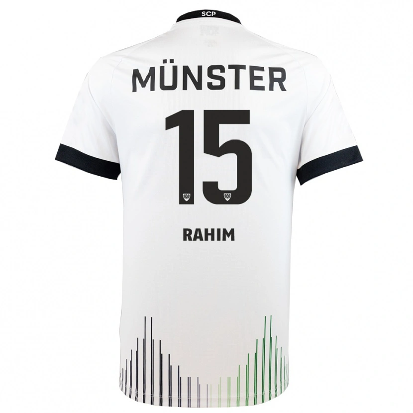 Danxen Męski David Rahim #15 Biało Czarny Wyjazdowa Koszulka 2025/26 Koszulki Klubowe