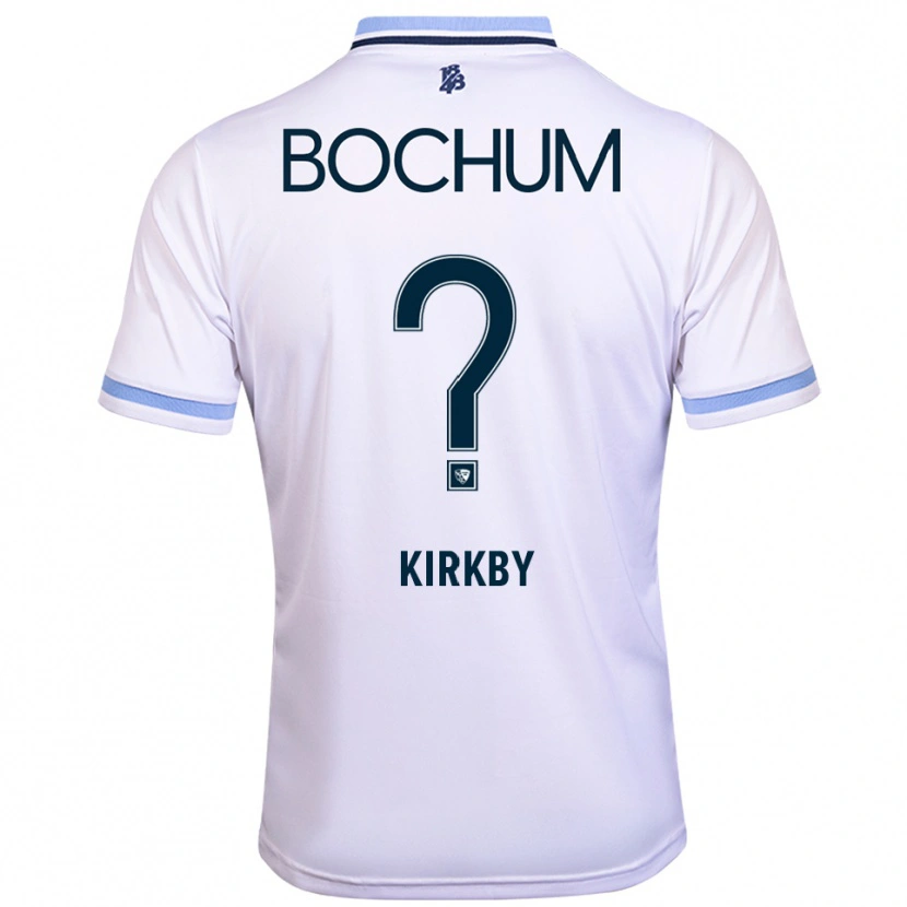 Danxen Męski Lara Kirkby #0 Biało Błękitny Wyjazdowa Koszulka 2025/26 Koszulki Klubowe