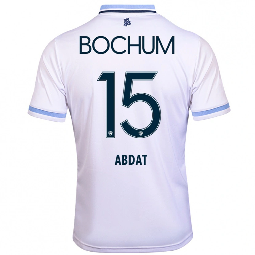 Danxen Męski Nicolas Abdat #15 Biało Błękitny Wyjazdowa Koszulka 2025/26 Koszulki Klubowe