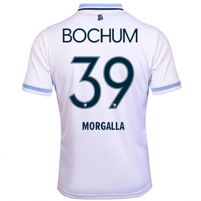 Danxen Męski Leandro Morgalla #39 Biało Błękitny Wyjazdowa Koszulka 2025/26 Koszulki Klubowe