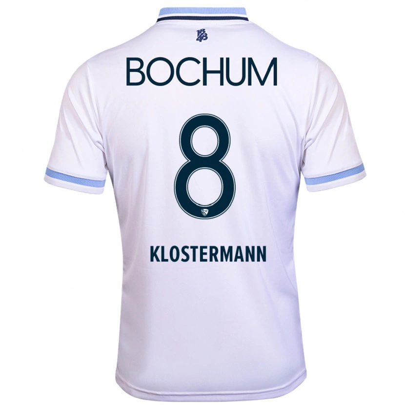 Danxen Męski Michelle Klostermann #8 Biało Błękitny Wyjazdowa Koszulka 2025/26 Koszulki Klubowe